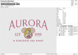 AURORA 220125 Embroidery File 6 size