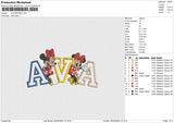 AVA MINNIE Embroidery File 6 size