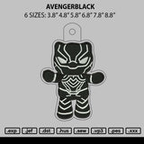 Avengerblack Embroidery File 6 sizes