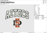 AZTECS Embroidery File 6 size