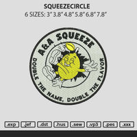 Squeezecircle Embroidery File 6 sizes