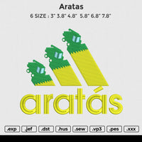 Aratas Embroidery File 6 size