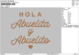 Abuelitatext Embroidery File 6 sizes