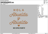 Abuelitatext Embroidery File 6 sizes
