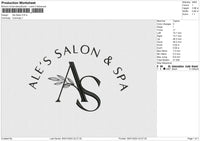 Ale Salon Embroidery File 6 size