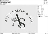 Ale Salon Embroidery File 6 size