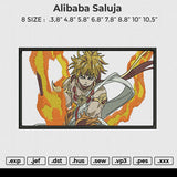 Alibaba Saluja Embroidery File 6 size