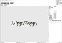 AlignYoga Embroidery File 6 size