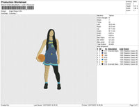 Angel Reese Embroidery File 6 size