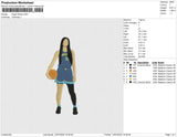 Angel Reese Embroidery File 6 size