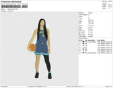 Angel Reese Embroidery File 6 size