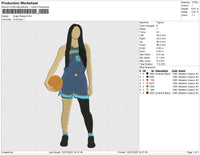Angel Reese Embroidery File 6 size