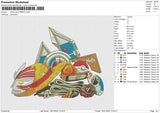 Anime eQUIPMENT Embroidery File 6 size