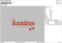 Kitchentext04 Embroidery File 6 sizes