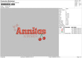 Kitchentext04 Embroidery File 6 sizes