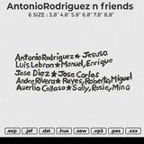 AntonioRodriguez n friends Embroidery File 6 sizes