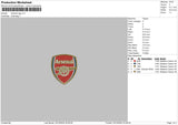 Arsenal0310 Embroidery File 6 sizes