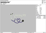 Ashleytext 2206 Embroidery File 6 sizes