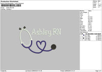 Ashleytext 2206 Embroidery File 6 sizes