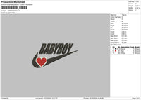 Babyboy Embroidery File 6 sizes