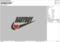 Babyboy Embroidery File 6 sizes