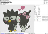 BADTZ MARU v2 Embroidery File 6 size