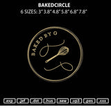 Bakedcircle Embroidery File 6 sizes