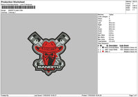 Banditotext Embroidery File 6 sizes