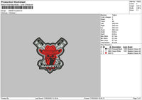 Banditotext Embroidery File 6 sizes