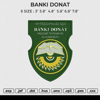 BANKI DONAT Embroidery File 6 size