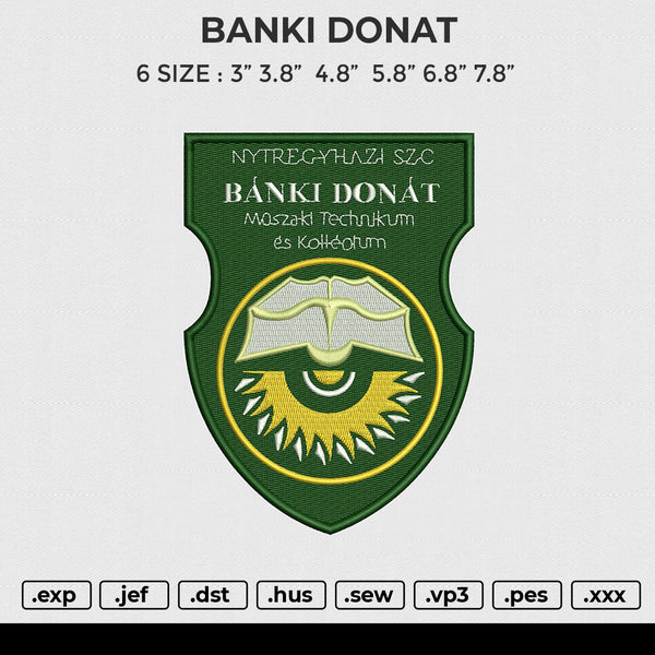 BANKI DONAT Embroidery File 6 size