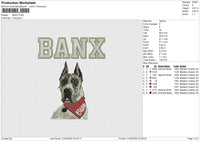 BANX Embroidery File 6 size