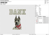 BANX Embroidery File 6 size