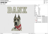 BANX Embroidery File 6 size
