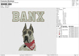 BANX Embroidery File 6 size