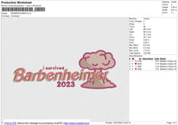 BARBENHEIMER Embroidery File 6 size