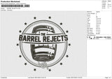 BARREL REJECTS Embroidery File 6 size
