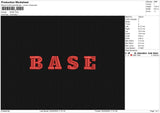 BASE Embroidery File 6 size