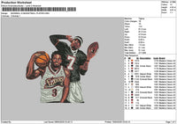 Players Photoembro Embroidery File 6 sizes
