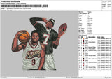Players Photoembro Embroidery File 6 sizes