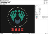 BASE logo Embroidery File 6 size