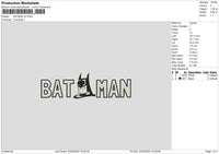 BATMAN v2 Embroidery File 6 size