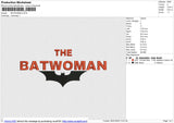 BATWOMAN Embroidery File 6 size