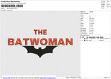 BATWOMAN Embroidery File 6 size