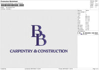 BB carpentry Embroidery File 6 size