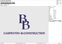 BB carpentry Embroidery File 6 size