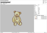 Bear 0810 Embroidery File 6 sizes