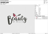 BEAUTY Embroidery File 6 size