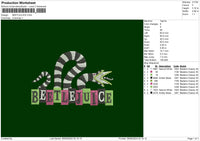 Sneaktext 01 Embroidery File 6 sizes