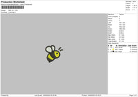 Bee V2 Embroidery File 6 sizes